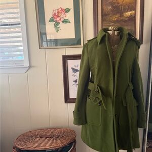 Gallery Olive Green Trench Coat